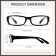 thumbnail image 5 of Gafas de Lectura BYEYEXU +7.00 Negro/Leopardo Pack 2, 5 of 7