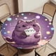 thumbnail image 5 of Pusheen-theme Fitted Round Tablecloths Elastic Edged Table Covers Waterproof Table Cloth for Kitchen Holiday Party Tables Decor 120cm, 5 of 6