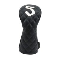 Ioensy - Funda De Madera Para Palos De Golf, Cuello Largo, Funda De Madera Para Palos De Golf Para Deportes Al Aire Libre, Adultos, Número 5, Color Negro