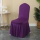 thumbnail image 1 of Xiao Hua Funda para Silla de Comedor Morado Intenso -2 Piezas, 17.72 X 17.72 X 37.4 Pulgadas, Funda para Silla con Borde de Falda Completo Elástico en 4 Direcciones, Adecuada para Sillas sin Brazos,, 1 of 5