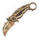 thumbnail image 2 of KARAMBIT CON PATRON SERPIENTE DORADO - HOJA CURVA, 2 of 6