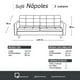 thumbnail image 5 of Sofa Napoles 3 C Cuero Kentucky Beige, 5 of 6