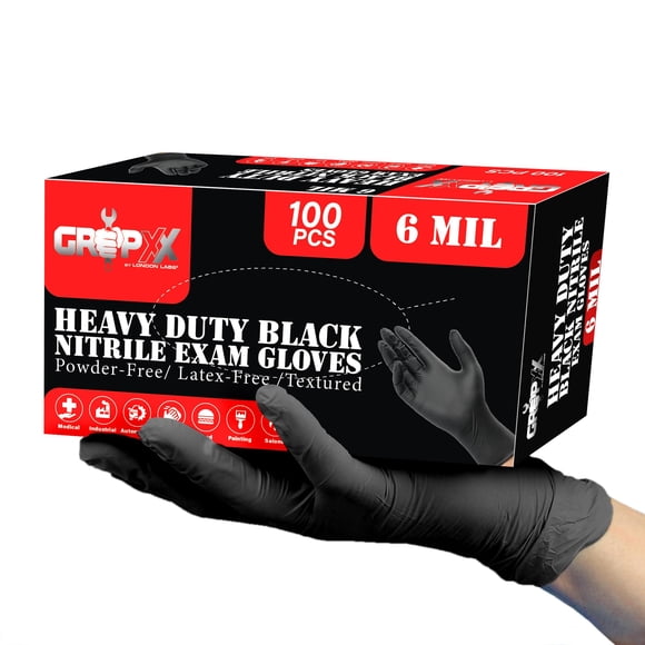 Guantes Desechables De Nitrilo Heavy Duty 6 Mil (100)