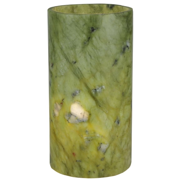 Pantalla de lámpara Meyda Tiffany 121502 Cylindre Green Jadestone