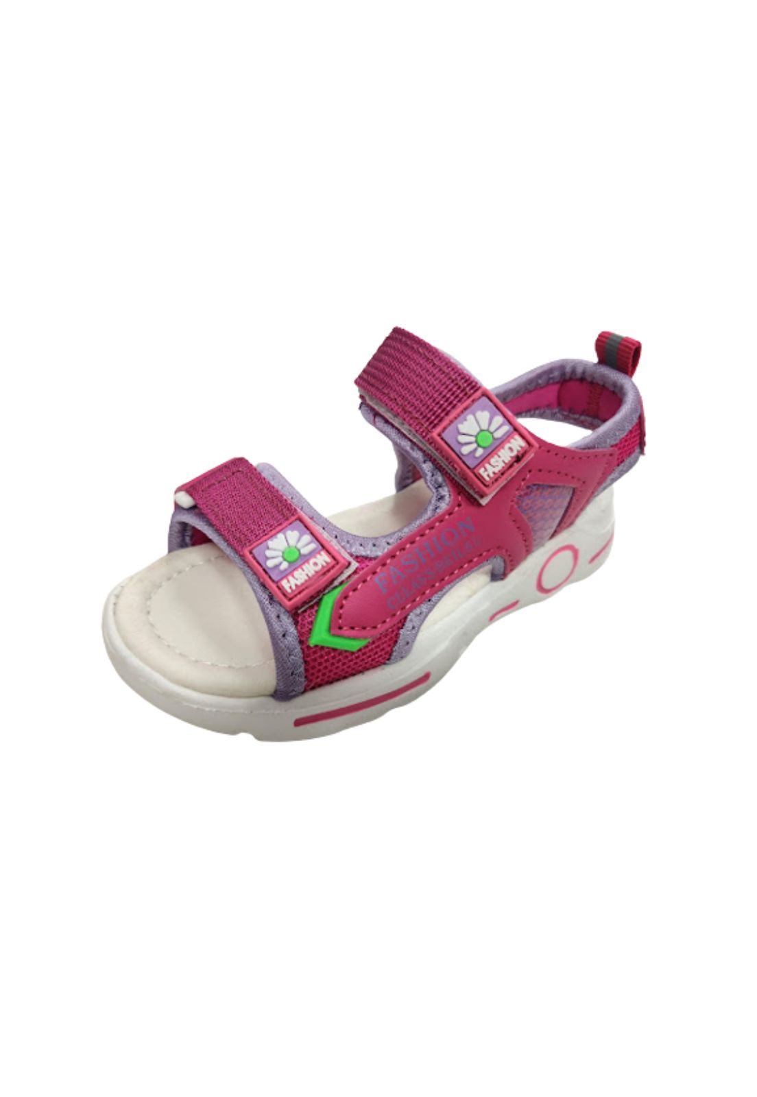 Vinnys Outlet - Sandalia Niña Velcro Fucsia