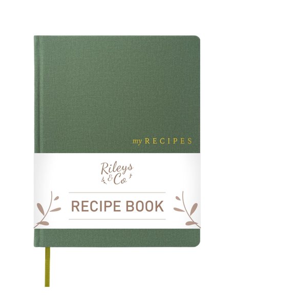Libro de Recetas Rileys & Co 21,5 × 28 cm Verde (En blanco)
