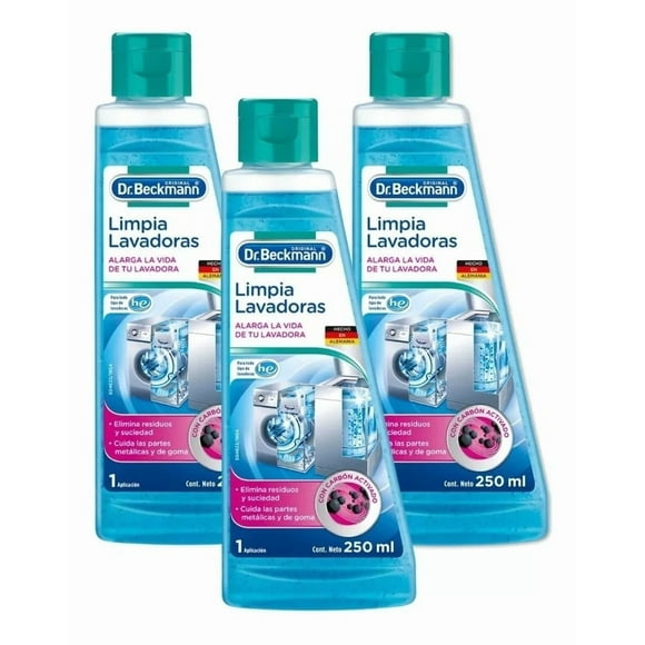 Pack x 3 Dr. Beckmann Limpia Lavadoras 250 ML