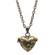 thumbnail image 3 of Joyería De Cremación De Latón Ceniza Urna Memorial Heart Colgante Con Cadena De 50 Cm, 3 of 3