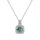 thumbnail image 4 of Collares Azul/amarillo/rosa para Mujer, Collares de Diamante Talla Redonda VVS1 de 1 Uds Color D, Collares con Colgante de Moissanita de Plata Esterlina 925 para Mujer con Certificado, 4 of 9