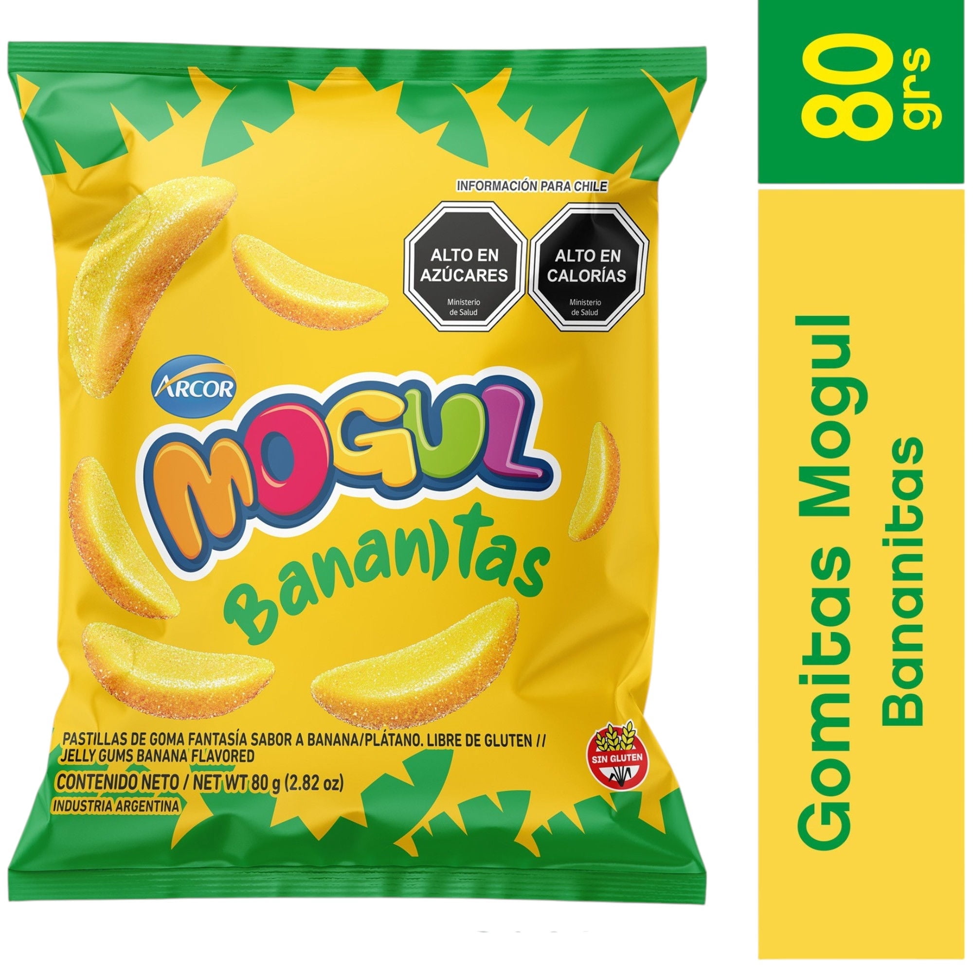 Gomitas Bananitas 80 g Mogul