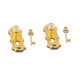 thumbnail image 1 of Cerraduras de puerta de cristal de 2 piezas con llaves para 1/12 casa de mu?ecas en miniatura - dorado, 1 of 3