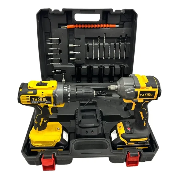 Llave de Impacto y Taladro Inalámbricos – Amarillo 50Hz/60Hz TASBEL