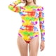 thumbnail image 1 of Traje De Baño Manga Larga Estampado Rojo Tie Dye L, 1 of 3