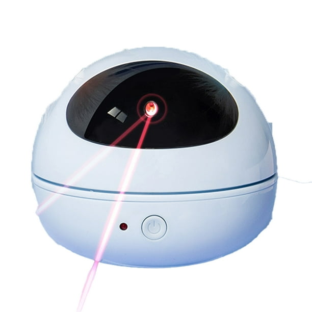 Juguete láser automático para gatos, recargable y activado por movimiento, para gatitos y perros de interior.