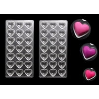 Genérico - Pack X2 Molde Chocolate Molde De Chocolate Acrilico Corazón