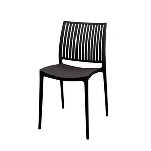 Silla Plástico Apilable Deco Noruega Negro Escandinavia Negro Tamaño Único