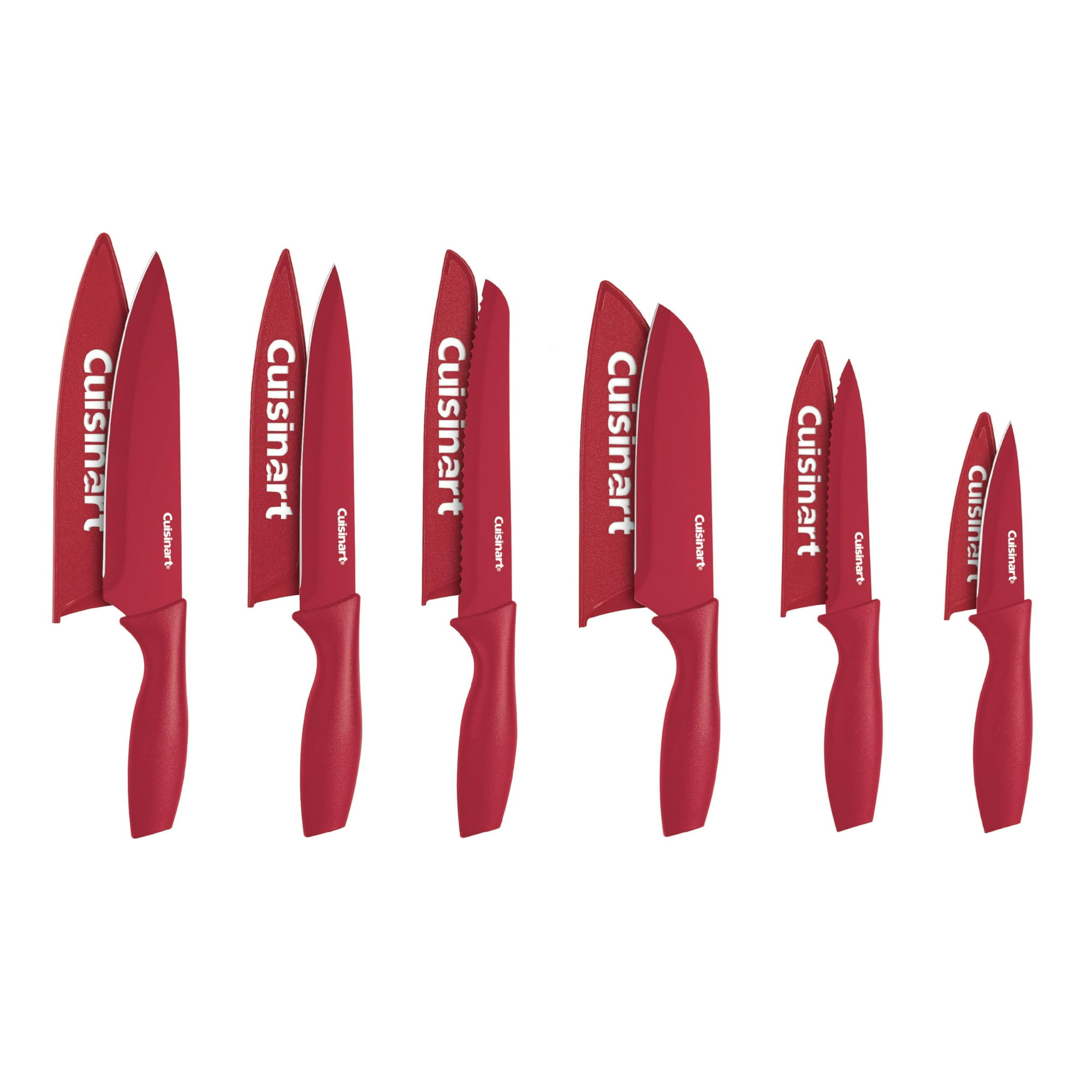 Cuisinart - Juego De Cuchillos Advantage 12 Piezas Acero Inoxidable Con Revestimiento Cerámico