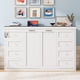 thumbnail image 2 of Twin Size Murphy Bed with LED Light,can be Folded into a Cabinet,Hidden Wall Bed Cabinet,White+Brown, 2 of 3