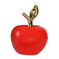 Magideal - Apanzada Escura De La Estata De La Estata Continuta Colección Colección, Ornamento De Descublia, Figura De Manzanas De Cerámica Para La Estantería Del Rojo