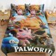 thumbnail image 1 of Palworld Comforter Set 3 Pieces Quilt Cover Set Soft Bedding Sets for All Seasons, 1 of 5