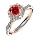 thumbnail image 1 of 1Uds Oro Blanco de 18K Moissanite Rings para Mujer Regalo Color D Claridad VVS1 Anillos de Diamante Anillo de Plata Esterlina S925 Joyería Anillos de Compromiso de Moissanita con Certificado, 1 of 8