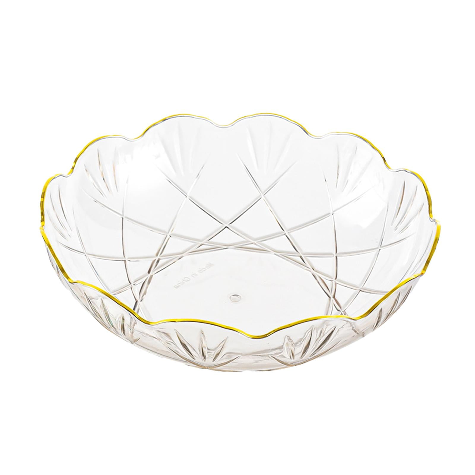 Bothyi - Frutero Bandeja De Almacenamiento De Alimentos Para Bocadillos Pan Redondo Multifuncional 10x3 Pulgadas Transparente