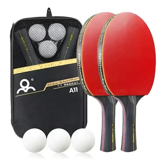 set Paleta De Ping Pong Profesional 6 Estrellas Viene con 3 pelotas de ping pong.