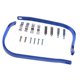 thumbnail image 1 of 2pcs Brush Bar Aluminium Hand Guards Shield para motocicleta manillar azul, 1 of 5