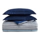 thumbnail image 5 of Juego de edredón Nautica Twin/Twin XL con rayas azules, 5 of 9