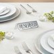 thumbnail image 2 of Reserved Table Signs, paquete de 12 unidades, Juvale Metal Wedding Restaurant, 2 of 5