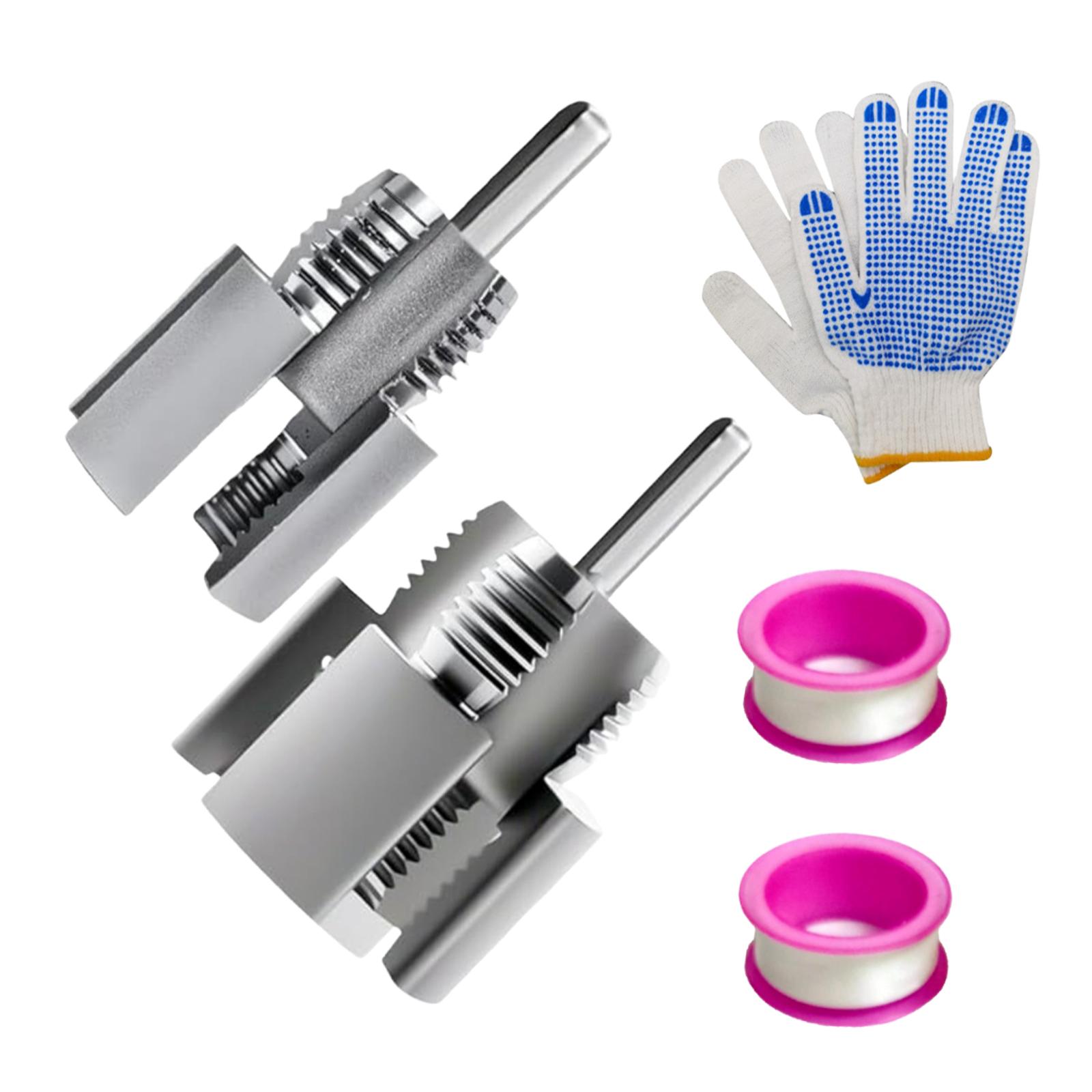 Magideal - Kit De 2 Herramientas De Fontanería Para Roscar Tuberías De 1/2'' A 3/4'', Abridor De Roscas Multiusos, Herramienta Para Roscar Tuberí