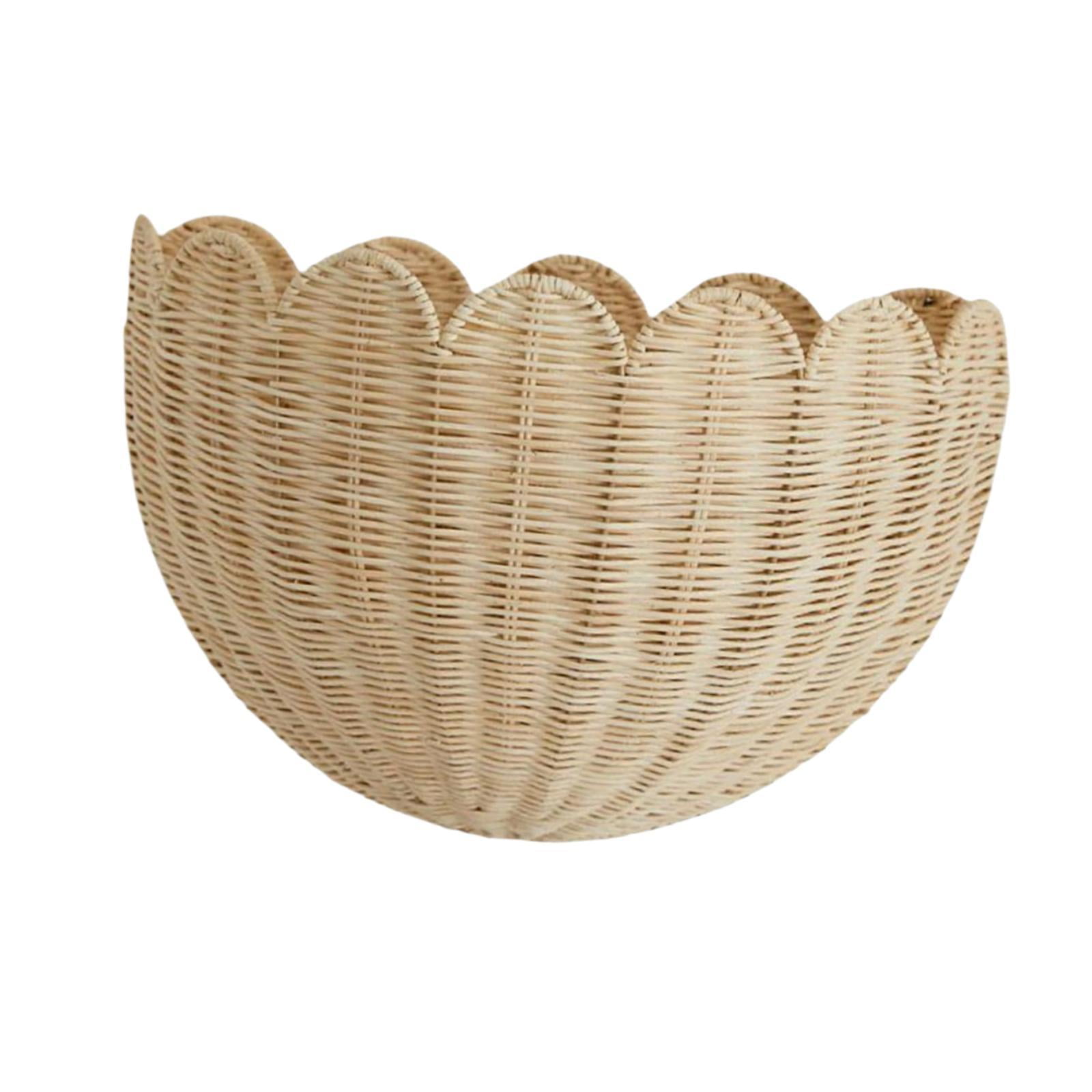 Magideal - Cesta Tejida Para Colgar En La Pared, Organizador Portátil Para Revistas, Llaves, Juguetes, Artículos De Tocador, Armario Rústico, Artículos Diversos.