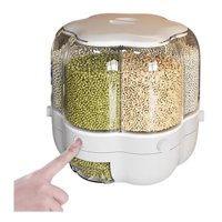 Total E-Commerce - Dispensador De Granos Cereales Nueces Giratorio Cocina