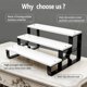 thumbnail image 3 of Estante GRELY de 3 niveles 28 cm blanco, organizador de madera, 3 of 5