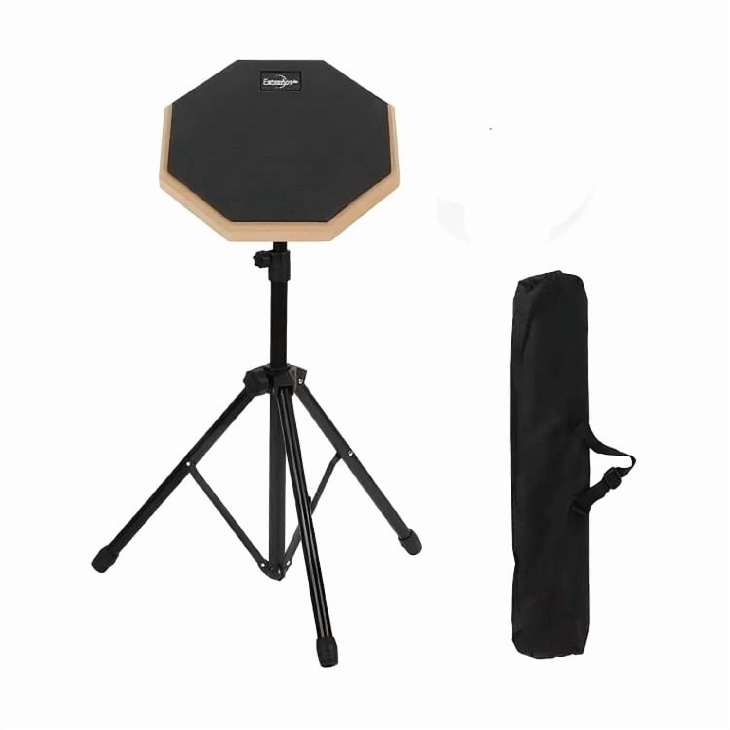 Genérico - Pad De Práctica Bateria Con Atril Y Bolso