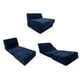 thumbnail image 1 of Sillon Sofa Cama Comprimido Convertible 3 en 1 K04 Azul, 1 of 8