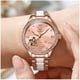 thumbnail image 2 of Reloj Automático Mujer Elegante 32mm Acero Inoxidable y Cerámica Diseño Floral Cristales Decorativos para uso diario, 2 of 3