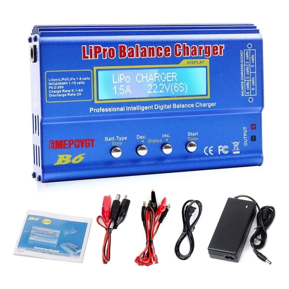 Cargador Balanceador Lipo Imax B6 + Fuente Poder Nueva