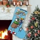 thumbnail image 1 of Calcetines de Navidad de Lino Blanco Doug 45cm x 32cm, 1 of 5