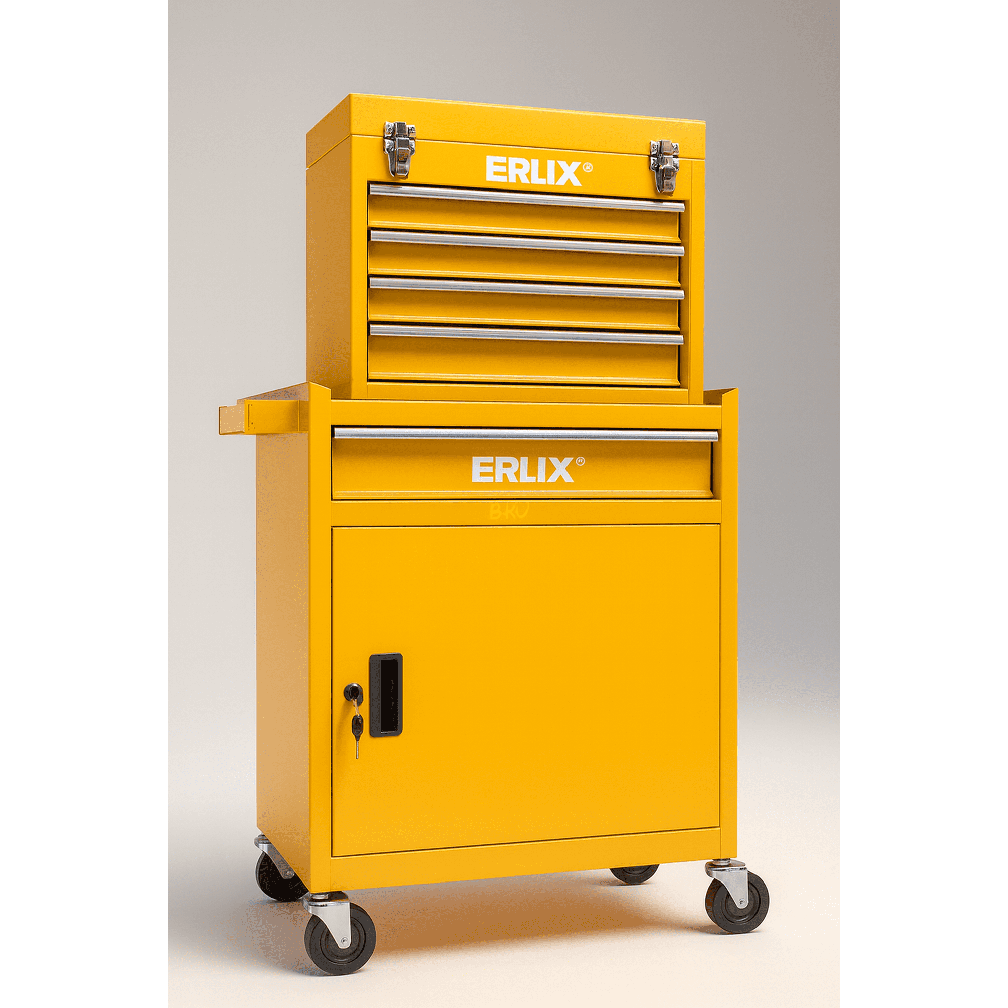 Almacenamiento/gabinete De Metal Para Herramientas Profesional Erux Amarilla