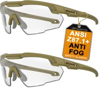 Gafas De Seguridad Hts Huntersky Ajustables Y Antideslizantes, Color Verde