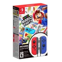 Nintendo Switch - Super Mario Party Digital + Red & Blue Joycon Bundle Nsw
