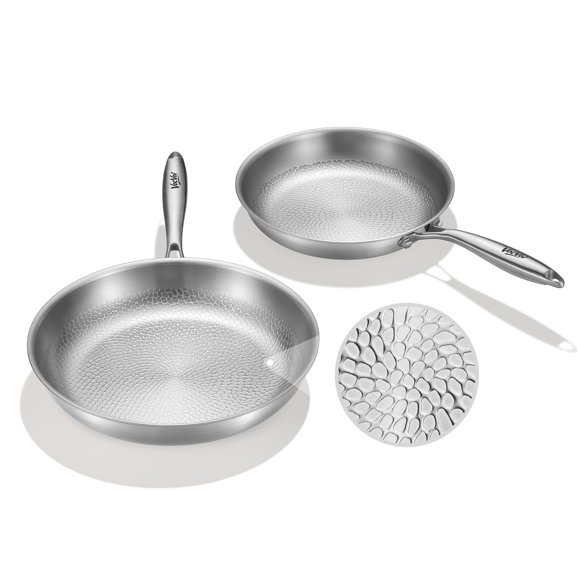 Sartén para Saltear VocVoi 25 cm + 30 cm Titanio Antiadherente Pro