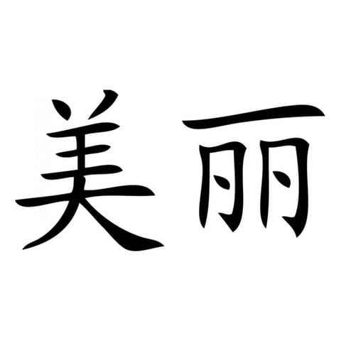 Rienda Libre Graphics - Decomural Beauty Chinese Symbol Ws-16072