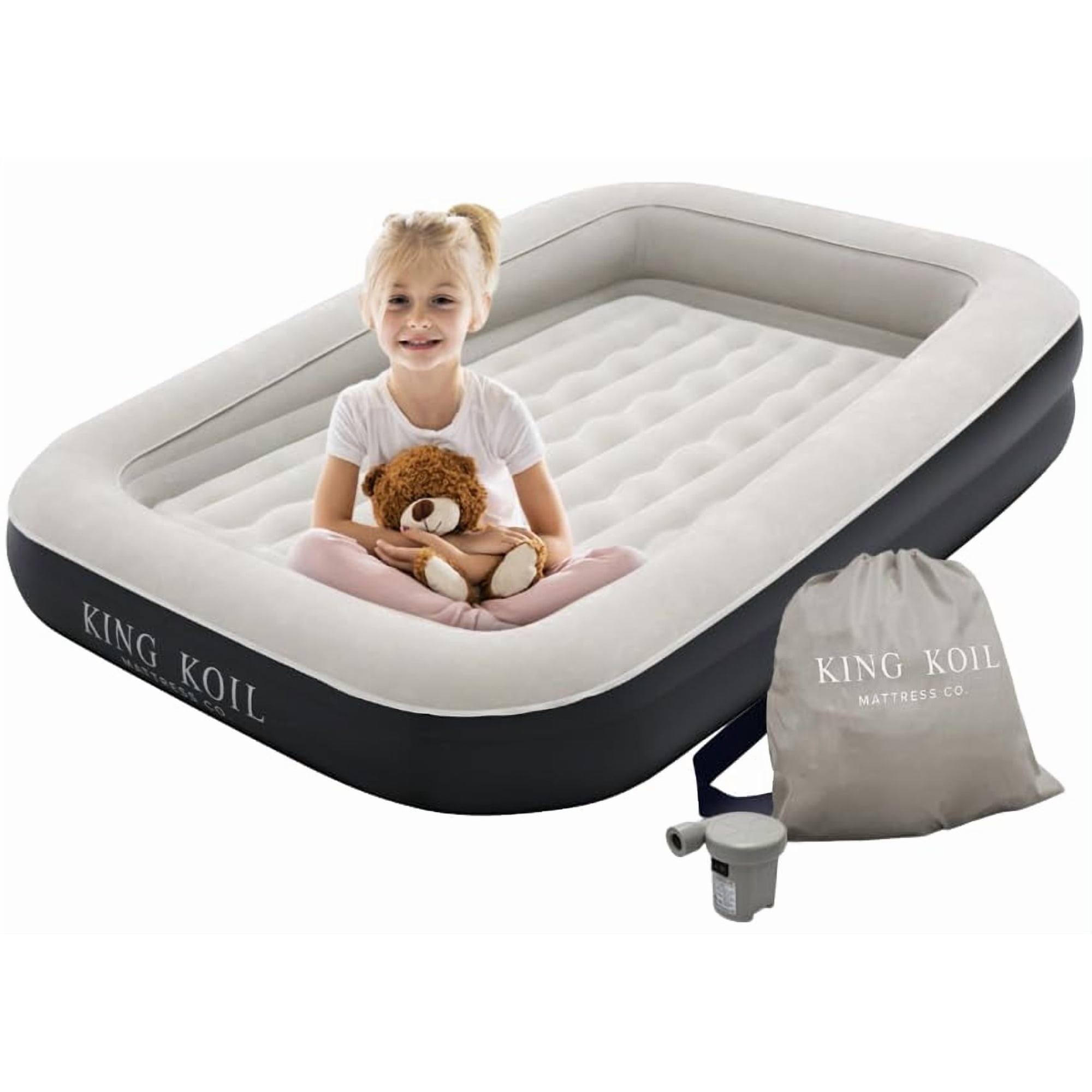 Cama Inflable De Viaje Para Niños Pequeños King Koil Premium Con Protector