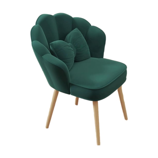 Sillón De Tocador, Lindo Sillón Suave Con Acento Para Oficina, Sala De Estar, Maquillaje, Color Verde