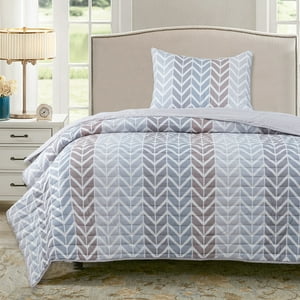 Dib - Quilt Reversible Estam 1.5P Zigzag Beige