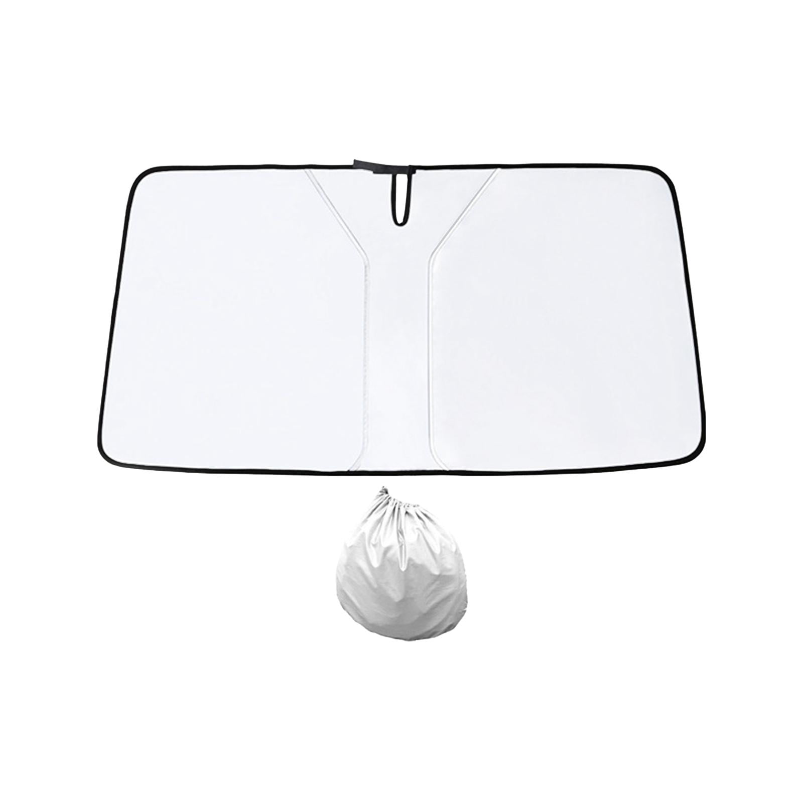 Magideal - Auto, El Parabrisas Mantiene Su Vehículo Fresco Plegable, Escudo Térmico, Accesorios Interiores, Protector De Visera Bloqueador Solar Para Sedanes Suv Plata Titanio S