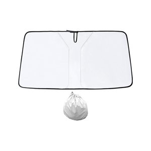 Magideal - Auto, El Parabrisas Mantiene Su Vehículo Fresco Plegable, Escudo Térmico, Accesorios Interiores, Protector De Visera Bloqueador Solar Para Sedanes Suv Plata Titanio S