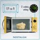 thumbnail image 2 of Microondas Nostalgia Retro 0.9 pies cúbicos 800 W con 12 ajustes, amarillo, 2 of 6